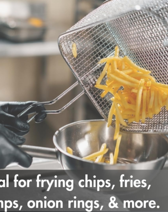 Stainless Steel Deep Fat Fryer Basket with Plastic Handle