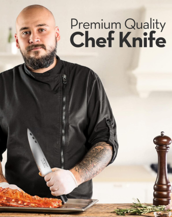 Metacut Chef Knife | Ultra Sharp German Stainless Steel Professional Kitchen Knife