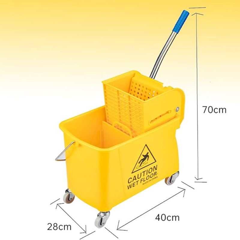 iBest UK Commercial 24 Litre Mop Bucket with Side Press Wringer