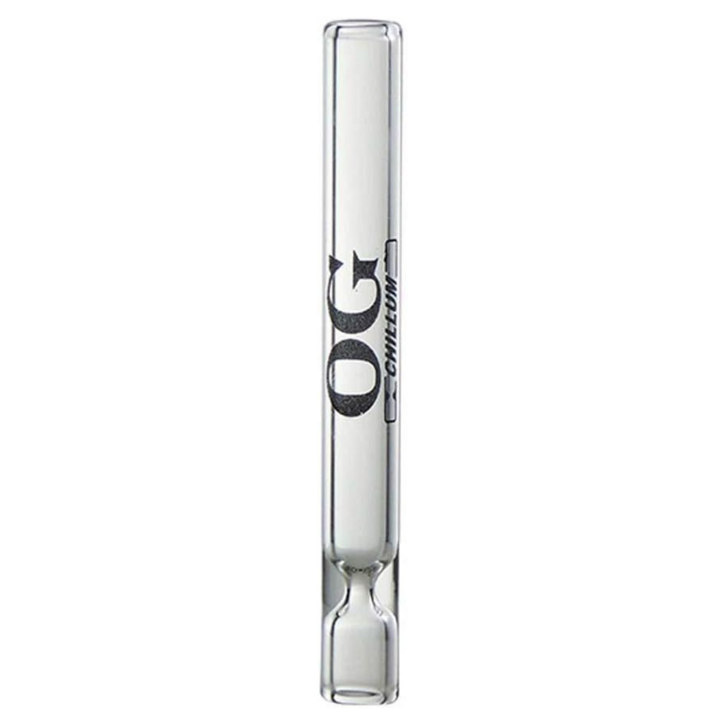 OG Chillum Smoking Glass Pipe, One Hitter for Tobacco/Herb Clear Reusable