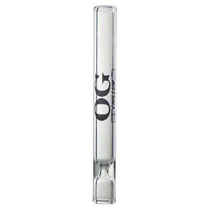 OG Chillum Smoking Glass Pipe, One Hitter for Tobacco/Herb Clear Reusable