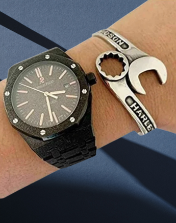Men Designer Bracelet Vintage Tool | Open Ring Wrench Cuff Mechanic Spanner Bangle