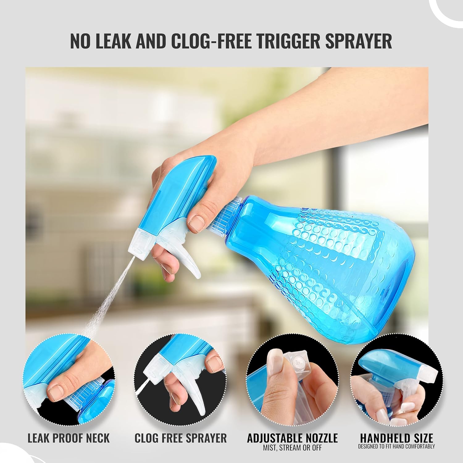 Bottlaro Water Spray Bottles for Cleaning | Empty Spray Bottles Gardening