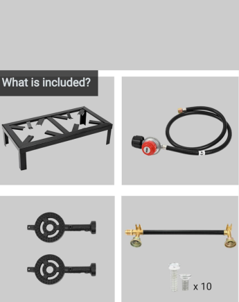 Portable Double Gas Stove | Camping & Outdoor Cooking