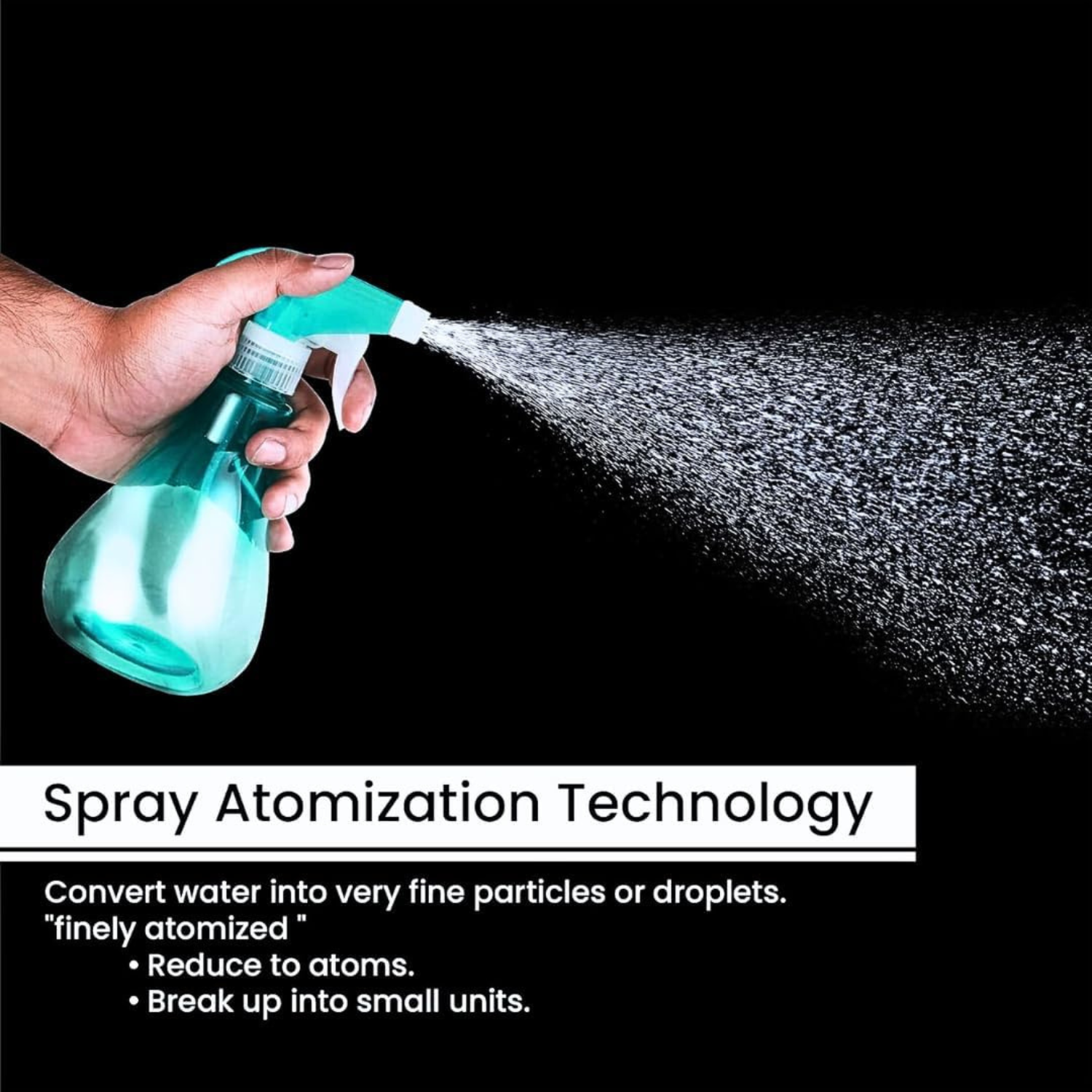 Spray Bottles for Cleaning | Gardening, Hair Styling, Household Use (Plain)
