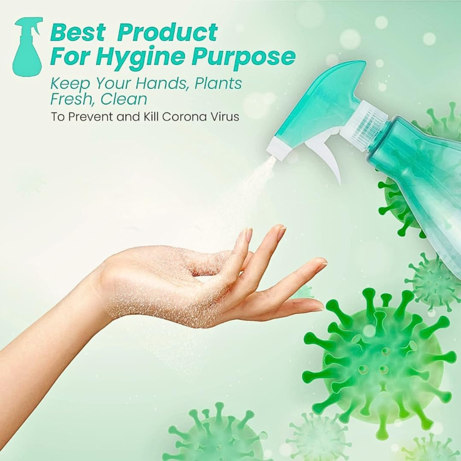 Spray Bottles for Cleaning | Gardening, Hair Styling, Household Use (Plain)