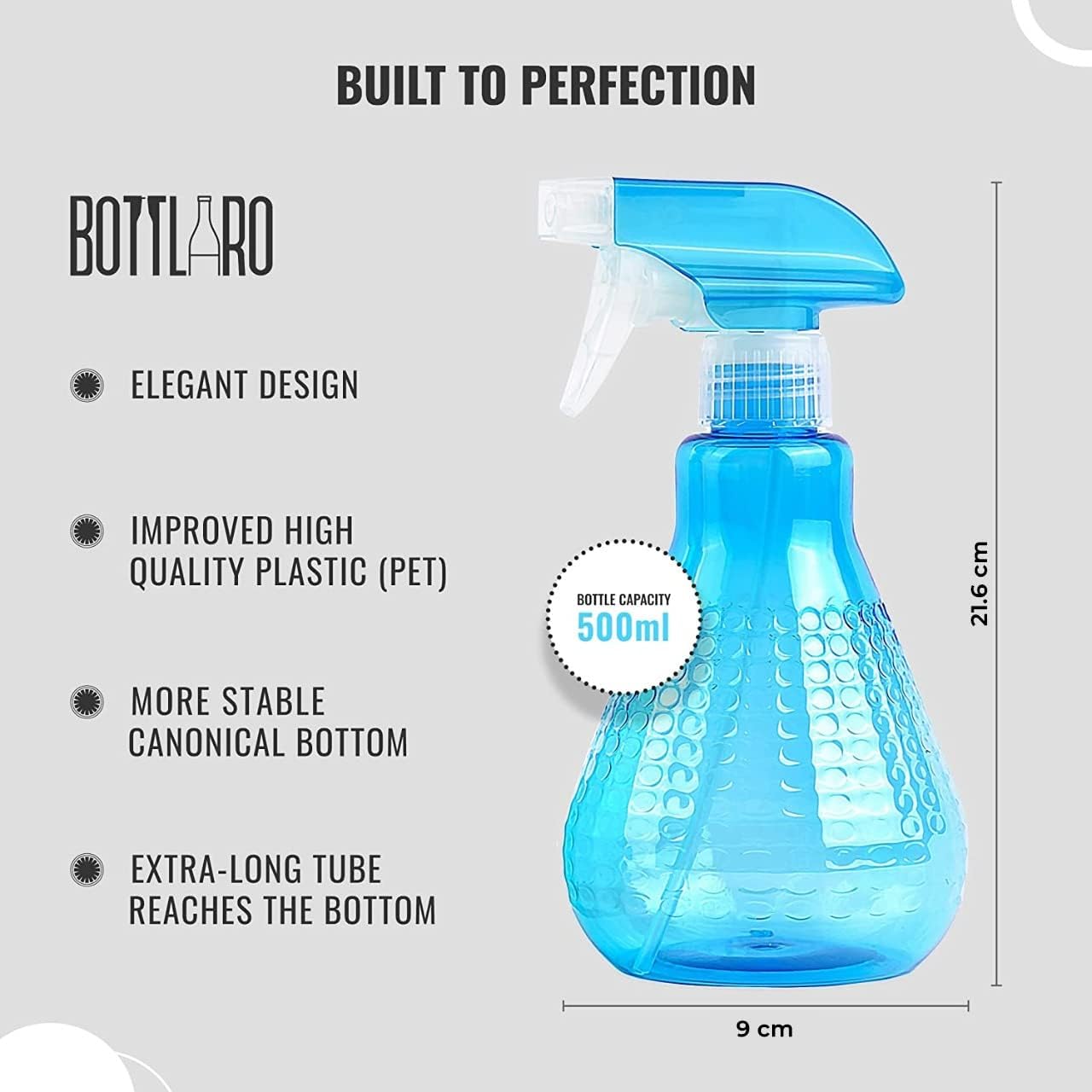Bottlaro Water Spray Bottles for Cleaning | Empty Spray Bottles Gardening