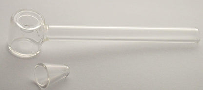 12cm Handmade Small Glass Oil Smoking Pipe with Cone Nicotine Free