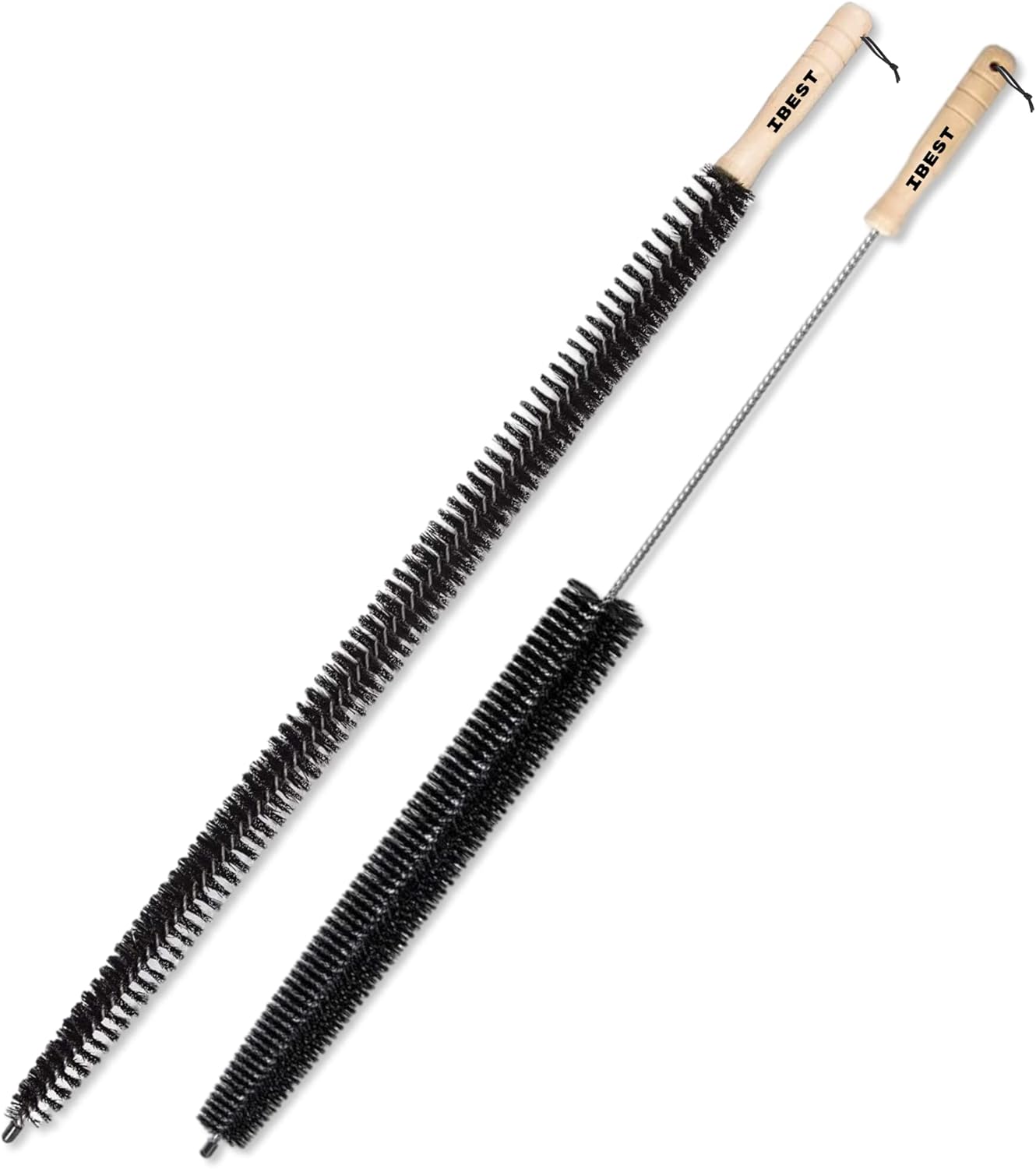 Radiator Brush with Wooden Handle | Pack of 2 Radiator Cleaner Brush with Hanging Hook Loop