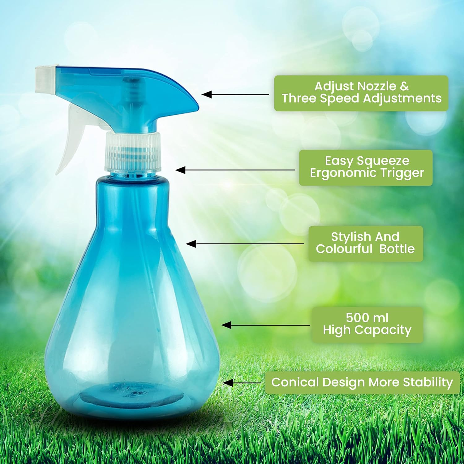 Kmoxi Spray Bottles 2 pcs for Cleaning | empty mist spray bottle Gardening