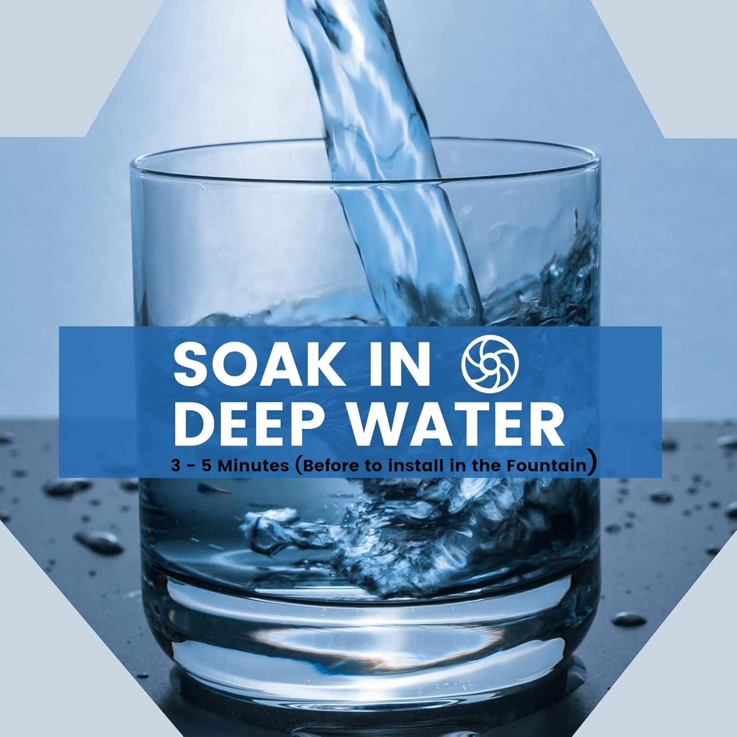 Cat Water Fountain Filters with 5 Step Purifier Layers | Leak Proof