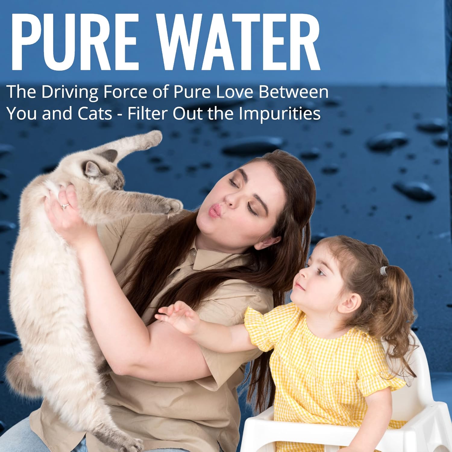 Cat Water Fountain Filters with 5 Step Purifier Layers | Leak Proof