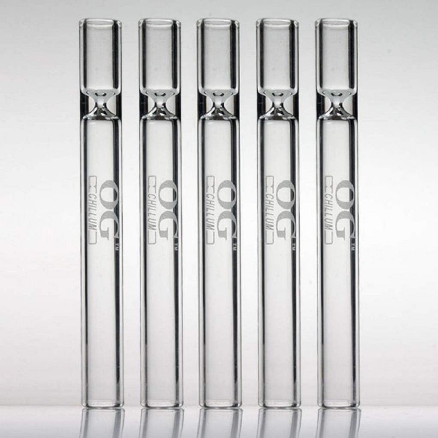OG Chillum Smoking Glass Pipe, One Hitter for Tobacco/Herb Clear Reusable