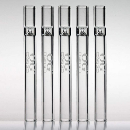 OG Chillum Smoking Glass Pipe, One Hitter for Tobacco/Herb Clear Reusable