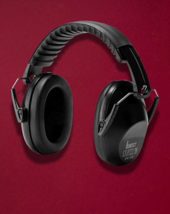 Black Ear Defenders Headphone | Noise Cancelling Safety Earmuffs for Children & Adults