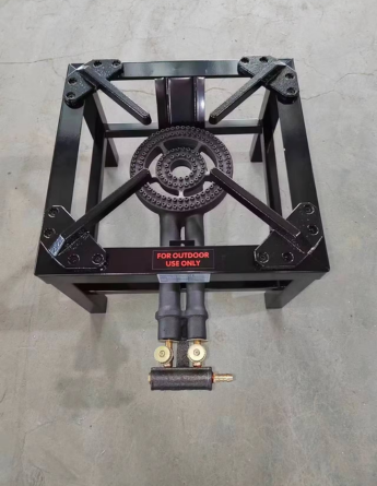 Outdoor LPG Black Cooker (Triple Key) | Cast Iron Steel Catering Stove