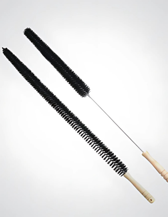 Set of 2 Radiator Cleaner Brushes | Wooden Handle & Hook for Easy Storage