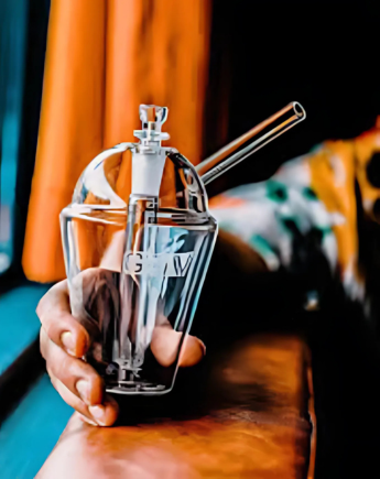 iBest UK Glass Cup with Straw | Handmade Glass Cup